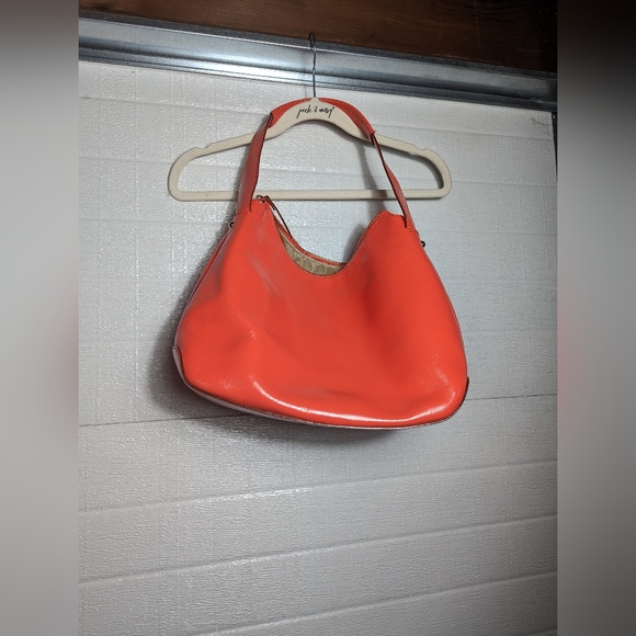 Kate Spade Coral Patent Leather Zip Hobo Bag - Picture 3 of 8